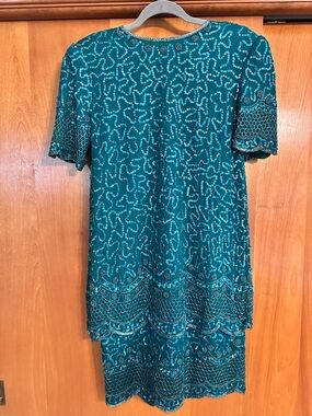 Silk Beaded Vintage Sequined Dress